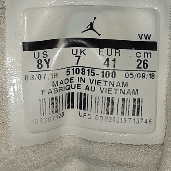 AIR JORDAN SIZE 8Y LIGHT BLUE BASKETBALL SPORTS - Picture 13 of 15